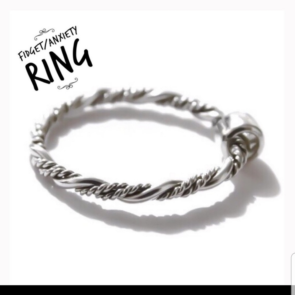 Sterling Silver Anxiety Ring 925